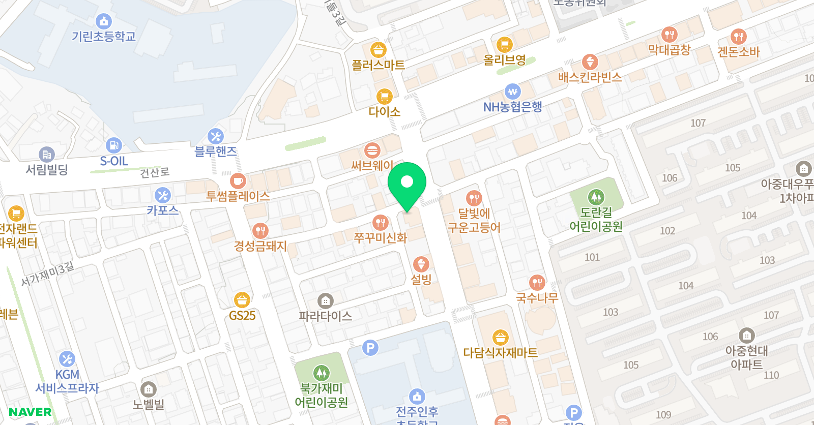 더플러스 수학 인후 학원 위치