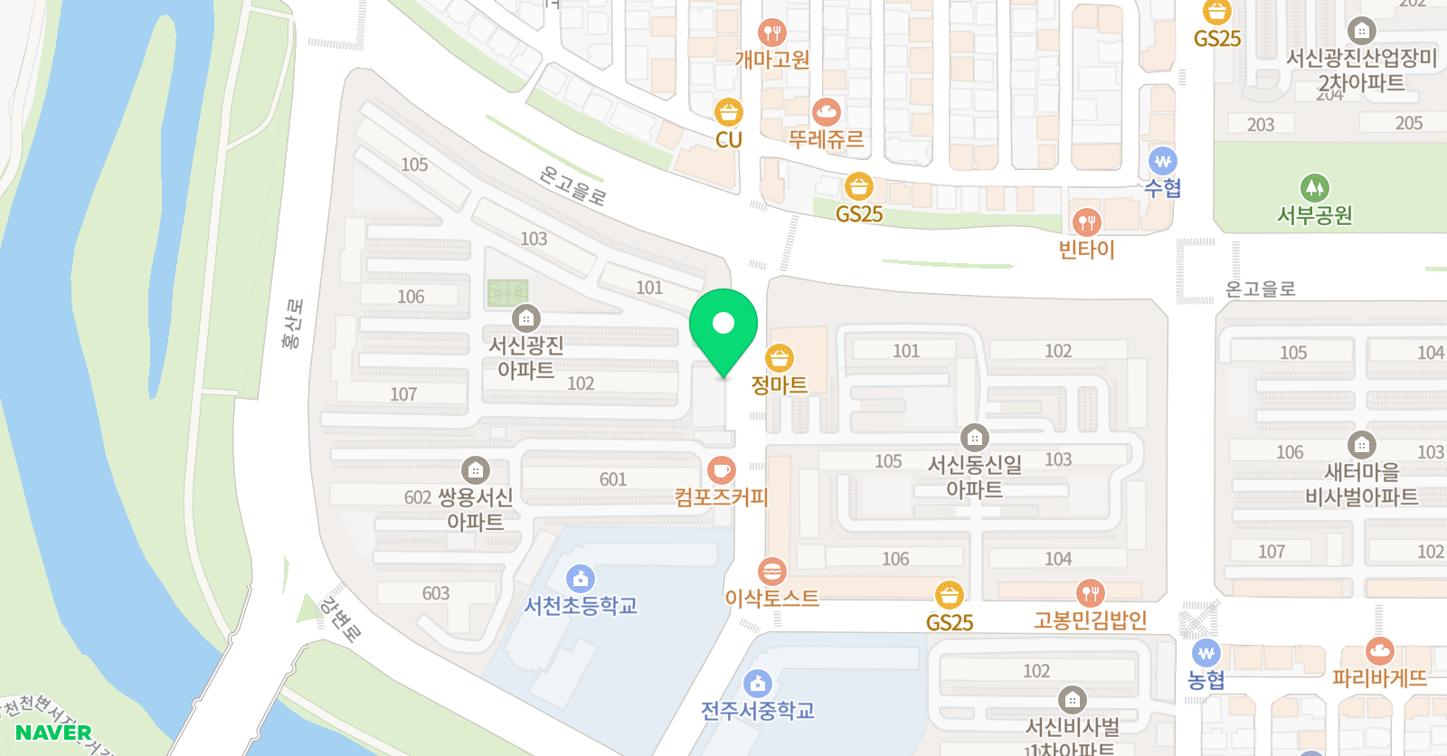 스마트해법 수학 해법 영어 서신학원 위치