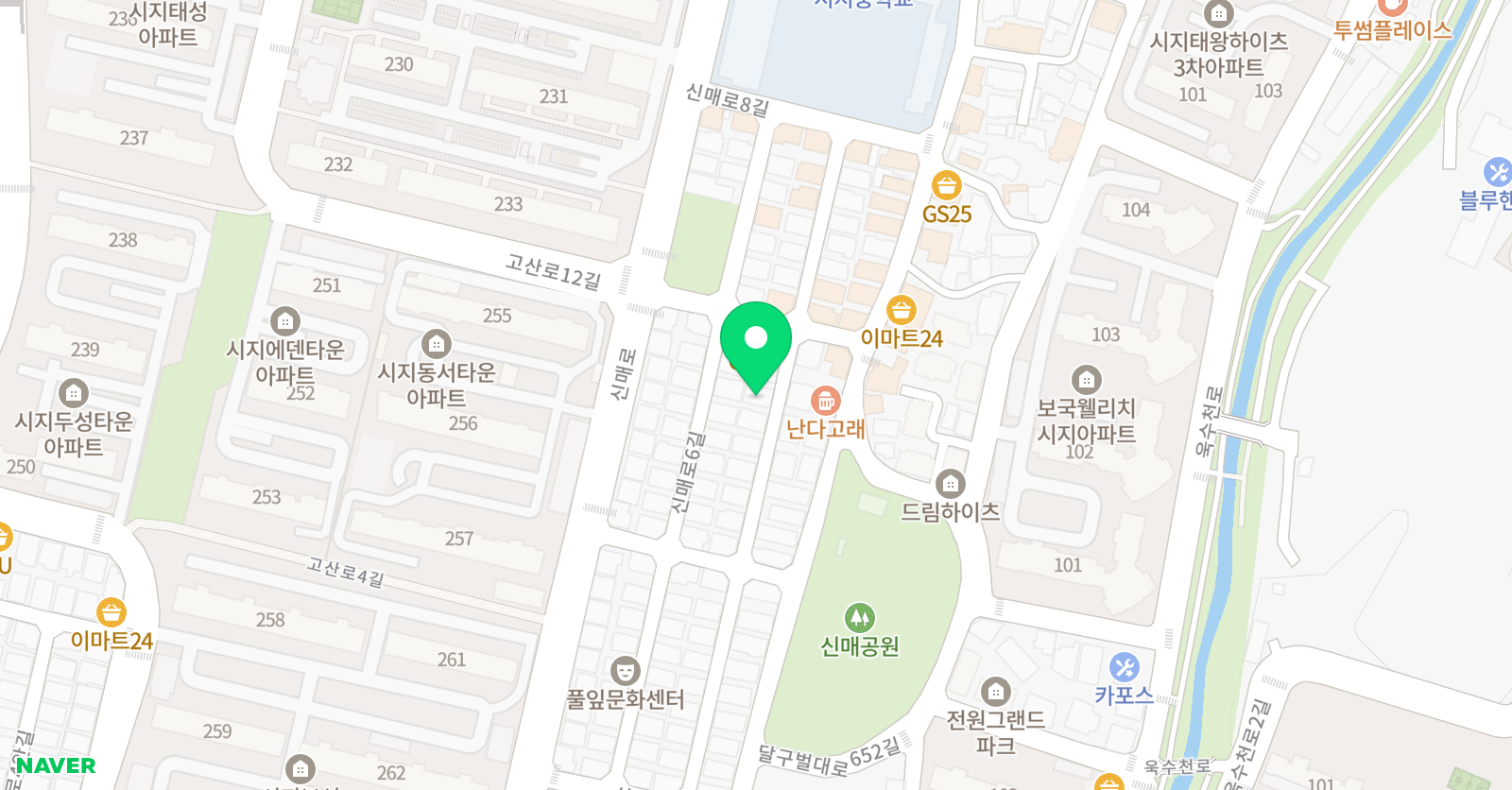 뿌리 수학 위치