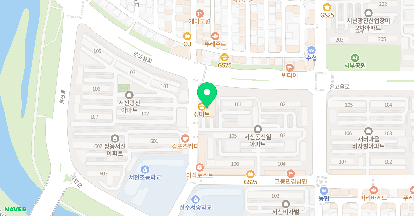 윰 음악학원 위치