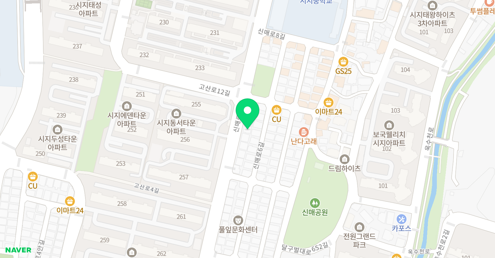 멘탈이전부다 영어학원 위치