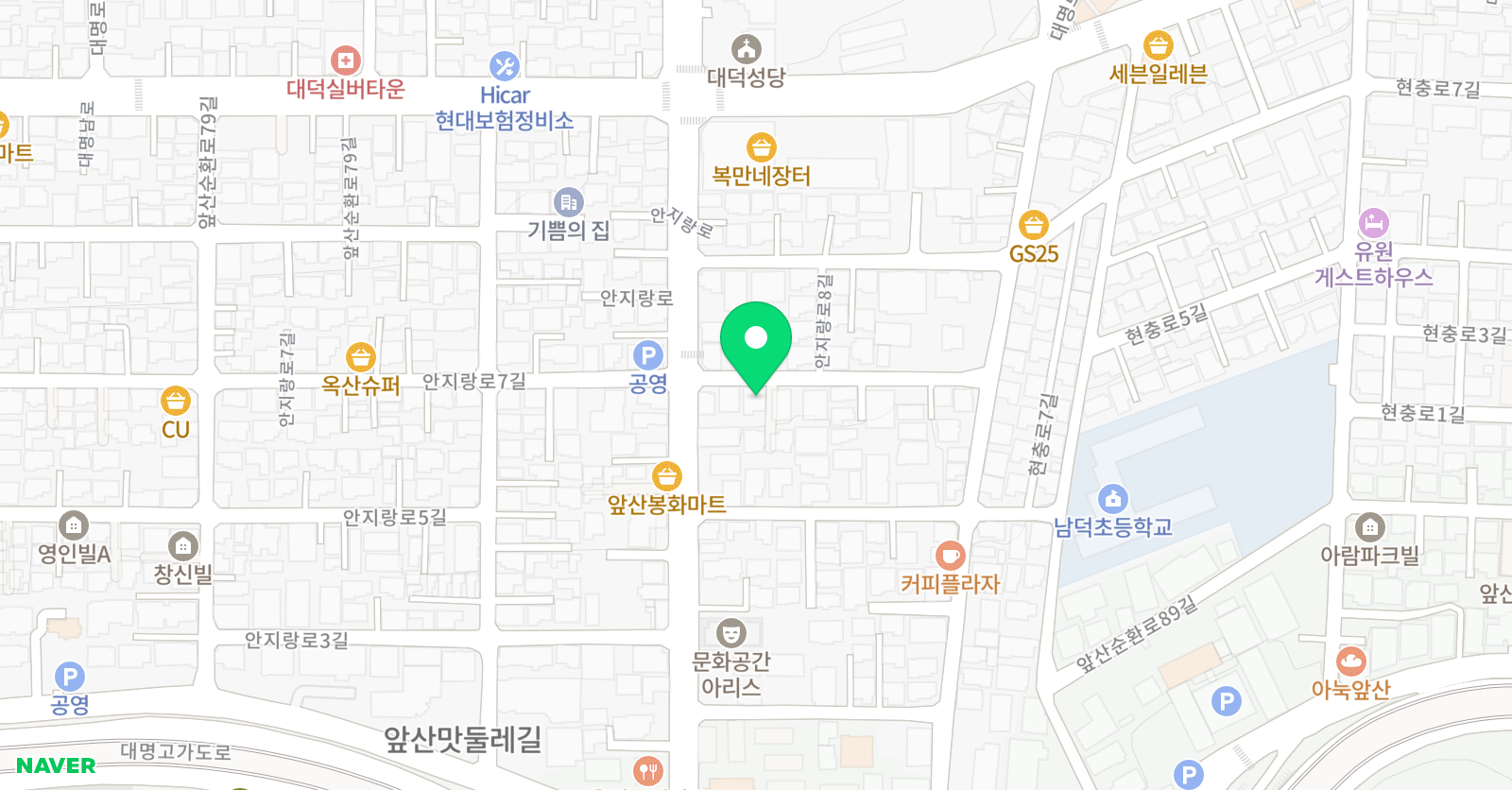 윤선생우리집앞영어교실 안지랑로8길점 위치