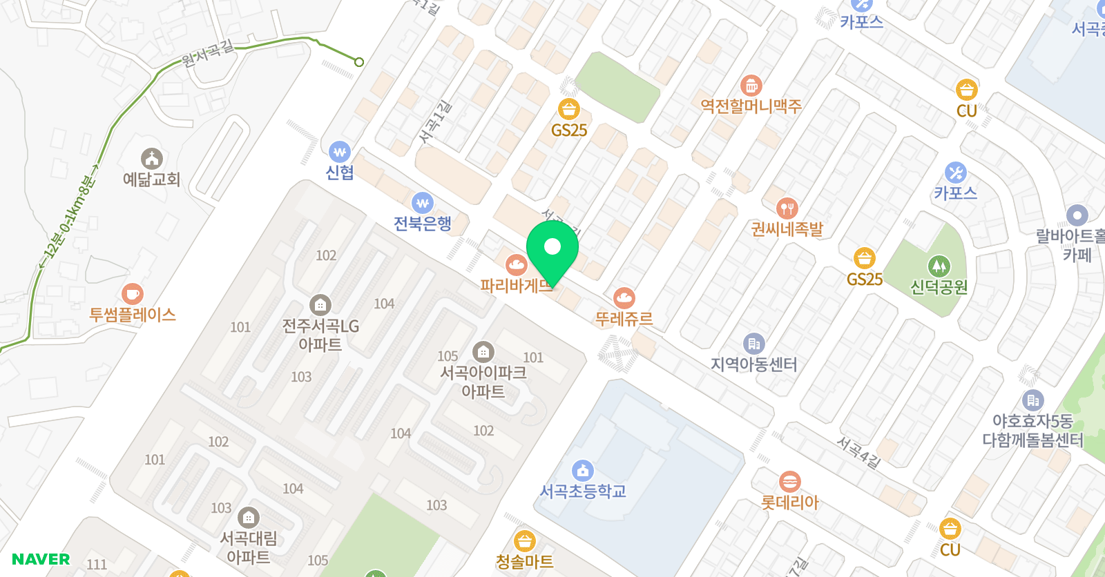 박민구수학전문 학원 위치