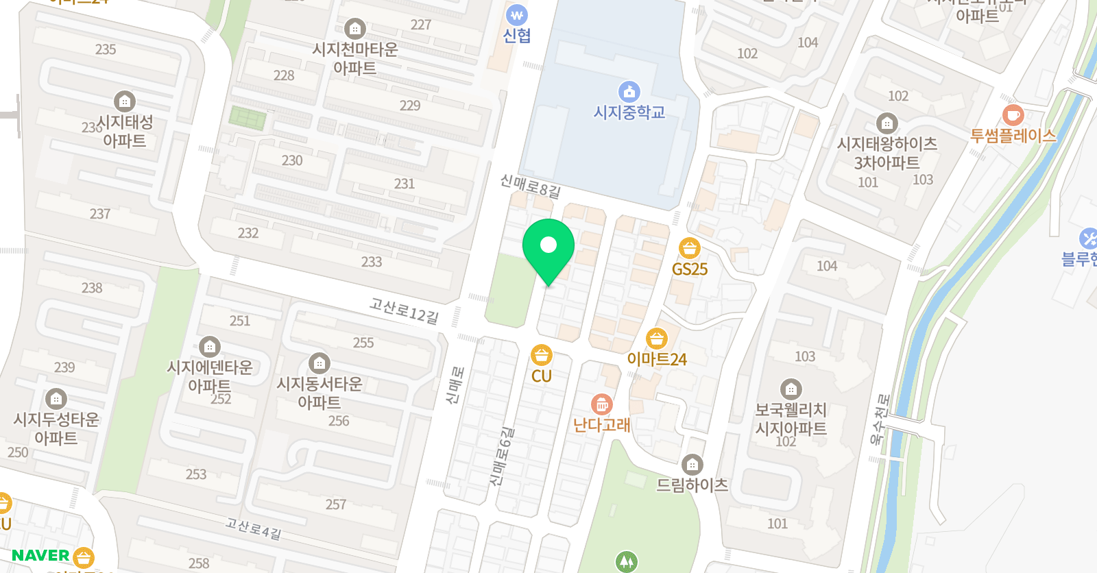 제이제이 수학 위치