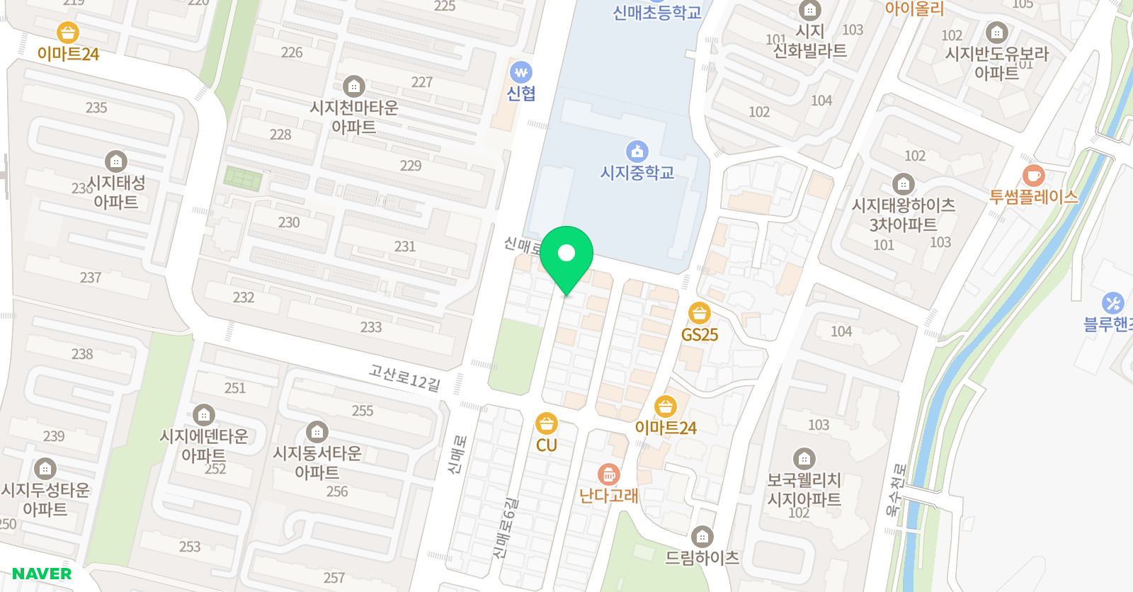 지수 잉글리쉬 위치