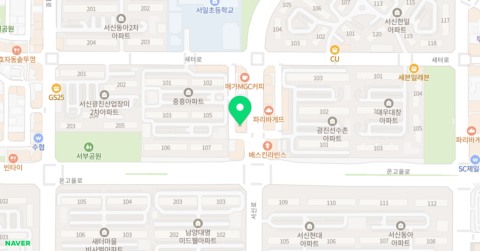 맥스터디 전문학원 위치