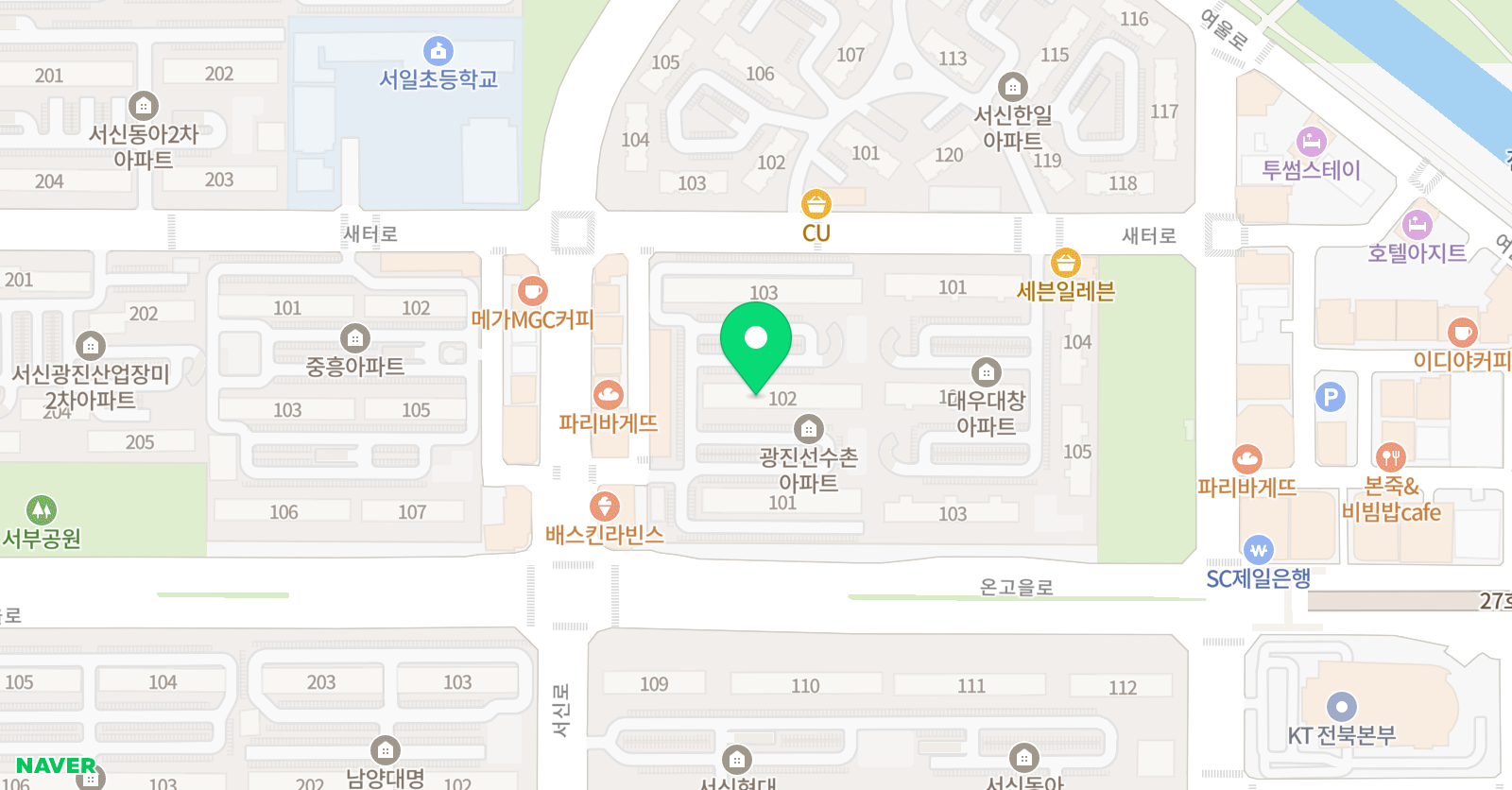 사비 미술학원 위치