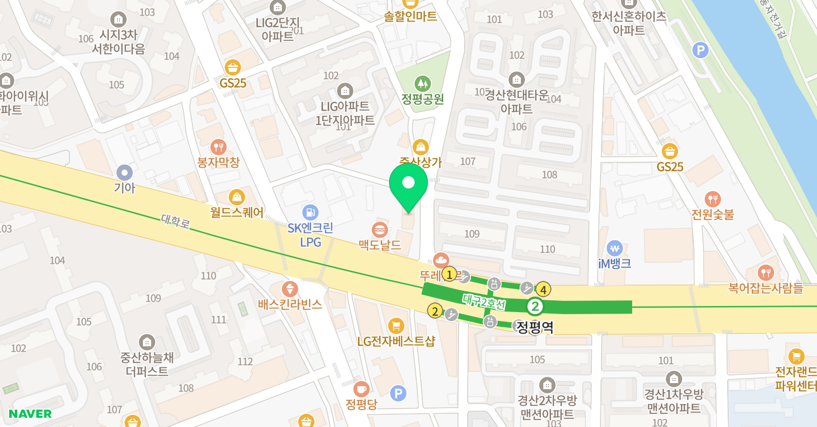 이엠 영수학원 위치