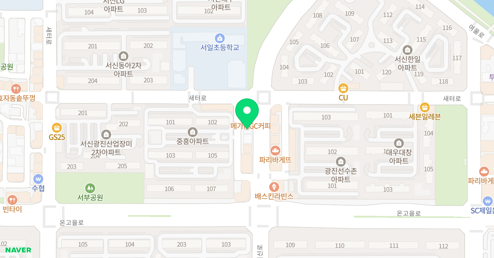 그린 태권도&점프윙스줄넘기클럽 위치
