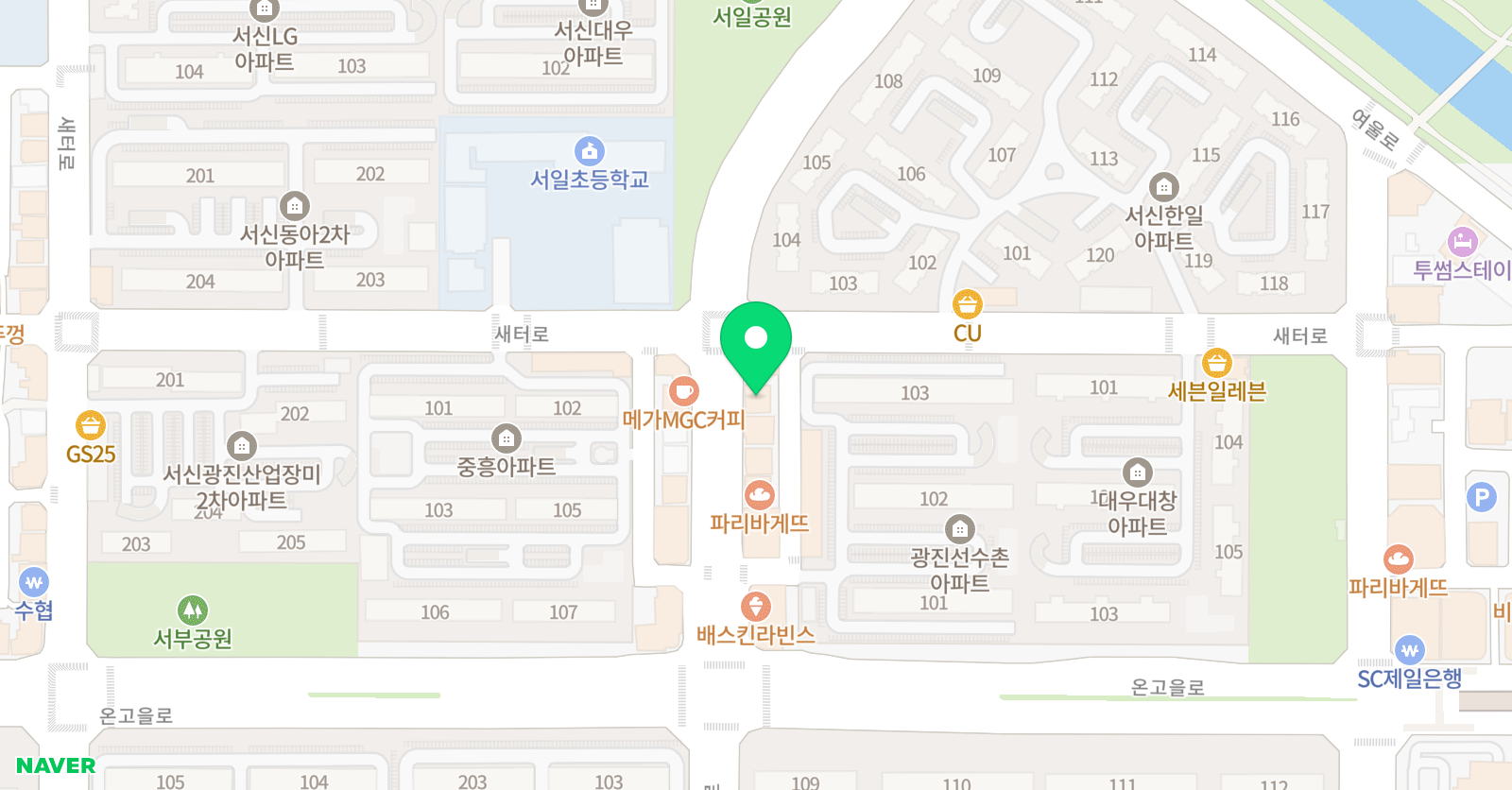 윌그로우 어학원 서일캠퍼스 위치