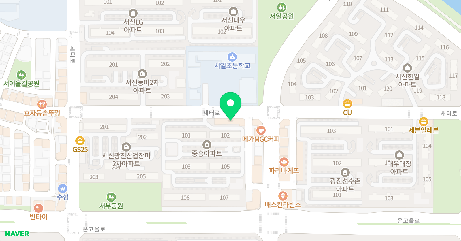 비욘드잉글리쉬 서신학원 위치