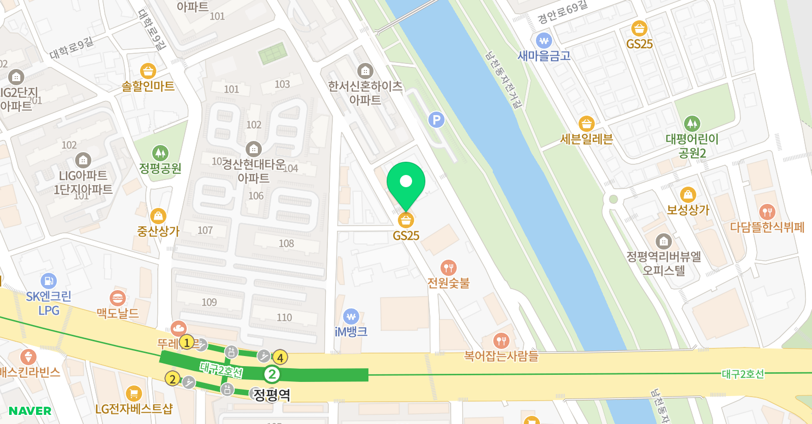 어린음악대 정평원 위치