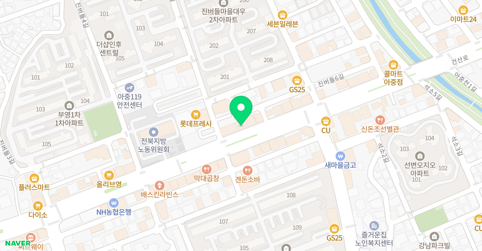 전주시티 영어학원 위치