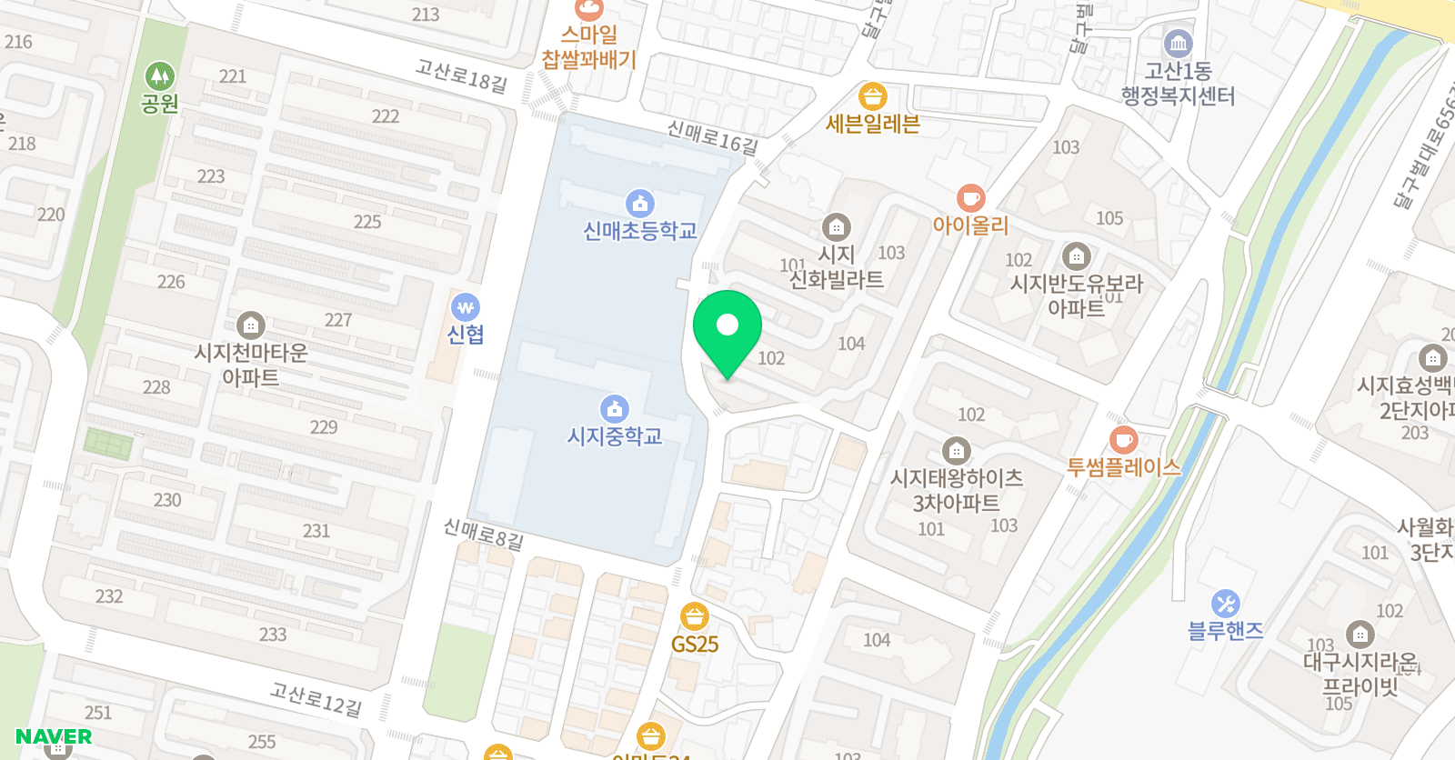 초콜릿 어학원 위치