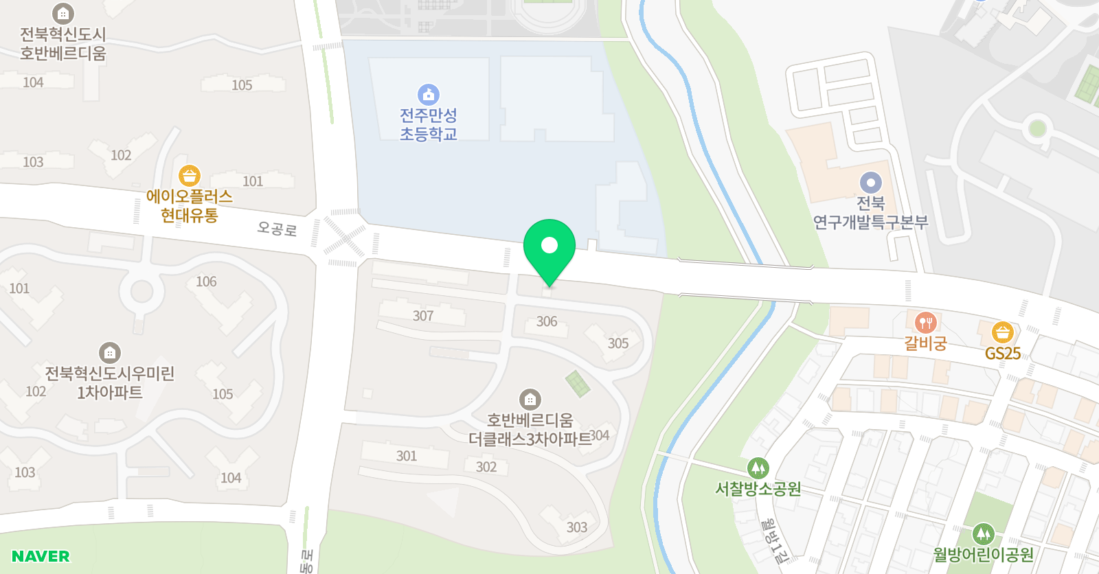 중동호반한우리 독서토론논술교습소 위치
