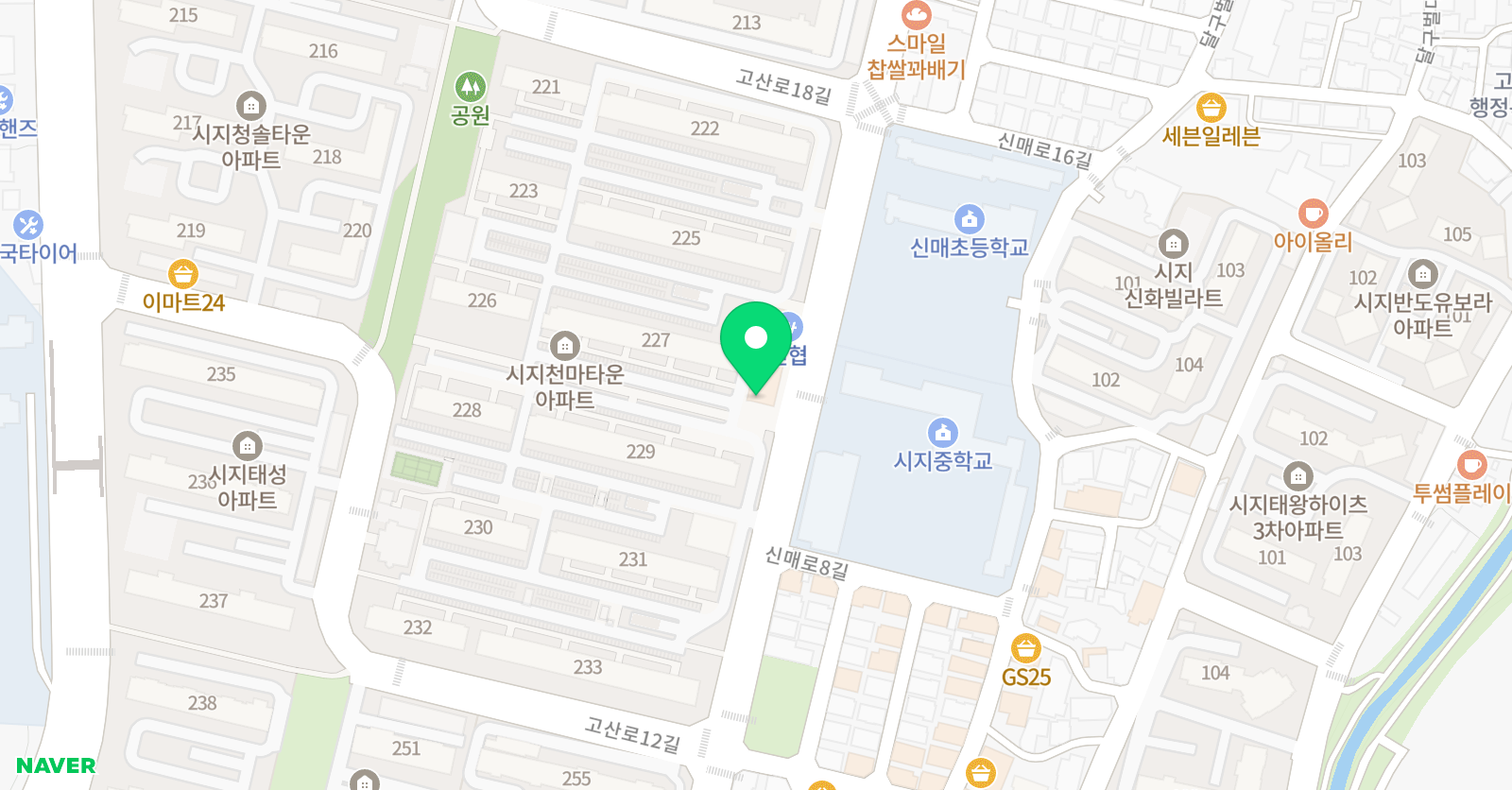 새롬 피아노 위치