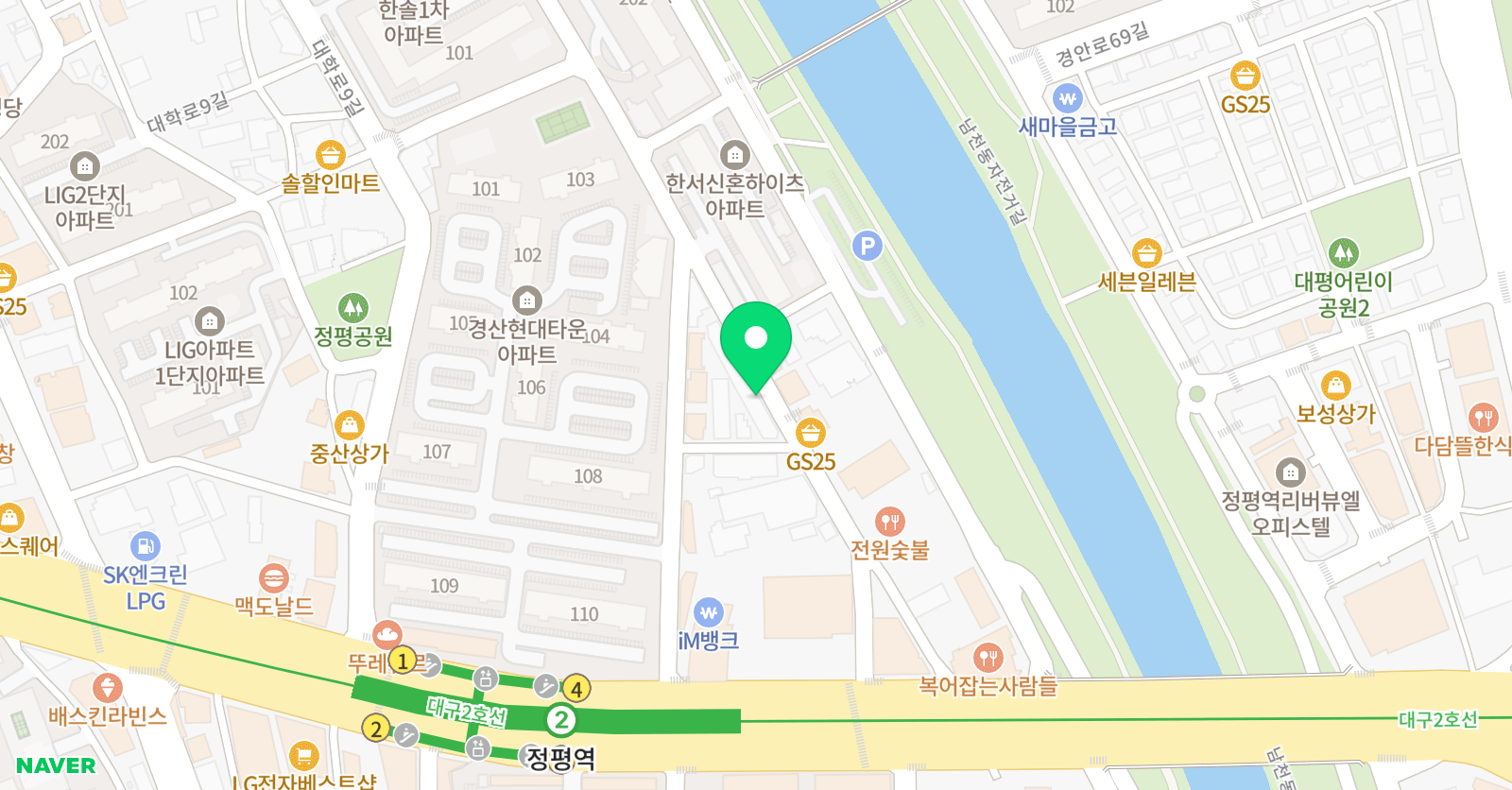대영 태권도 위치