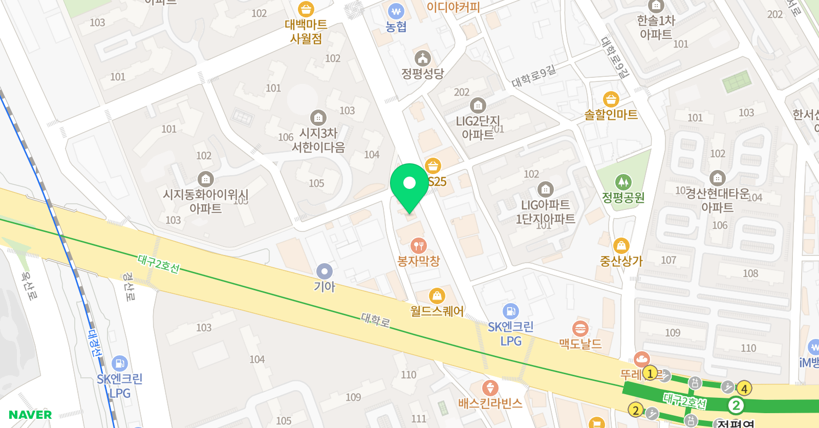 MasterSong'sTKD 위치