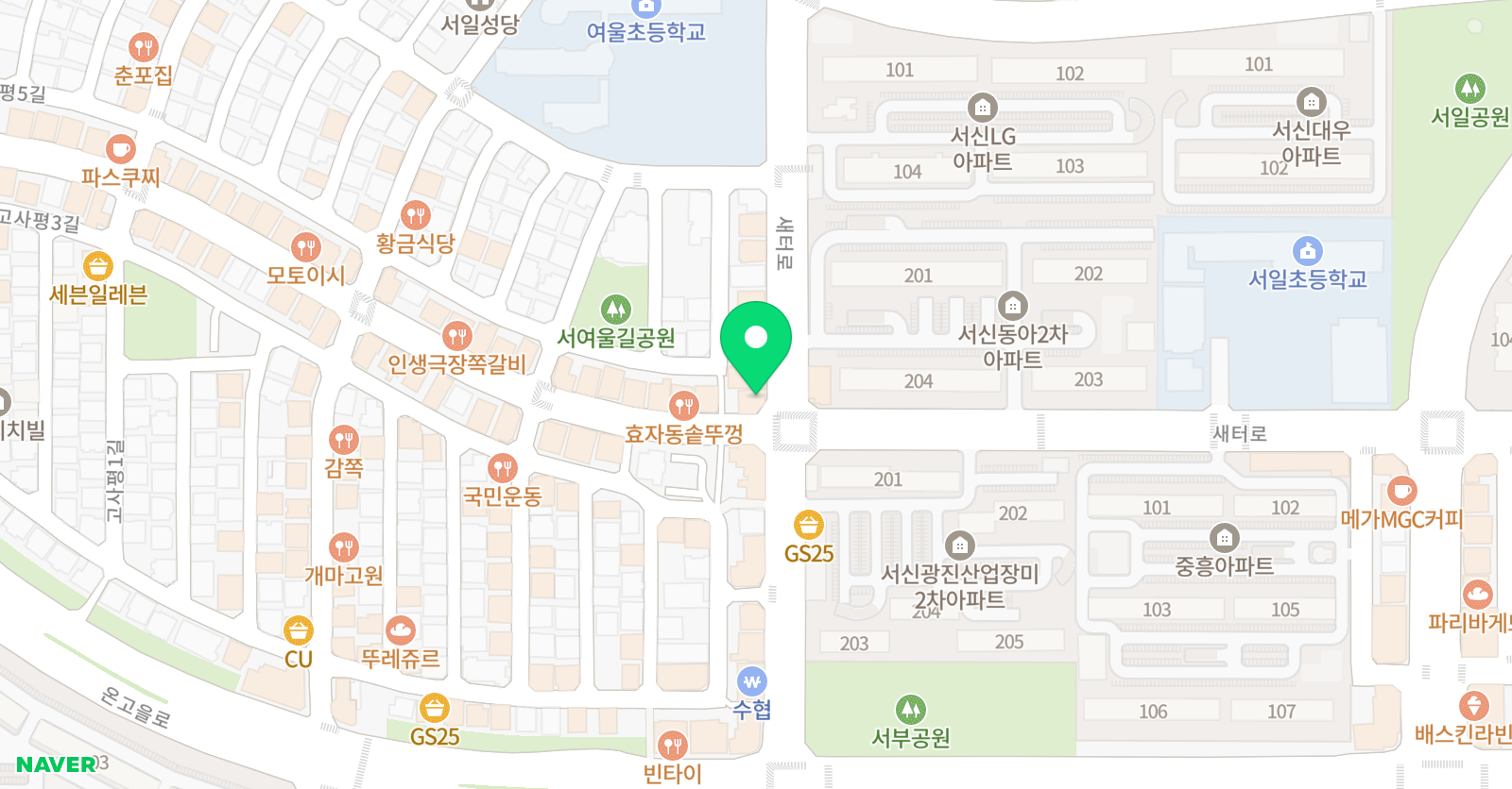 스마트해법 수학 서신동아2차점 위치