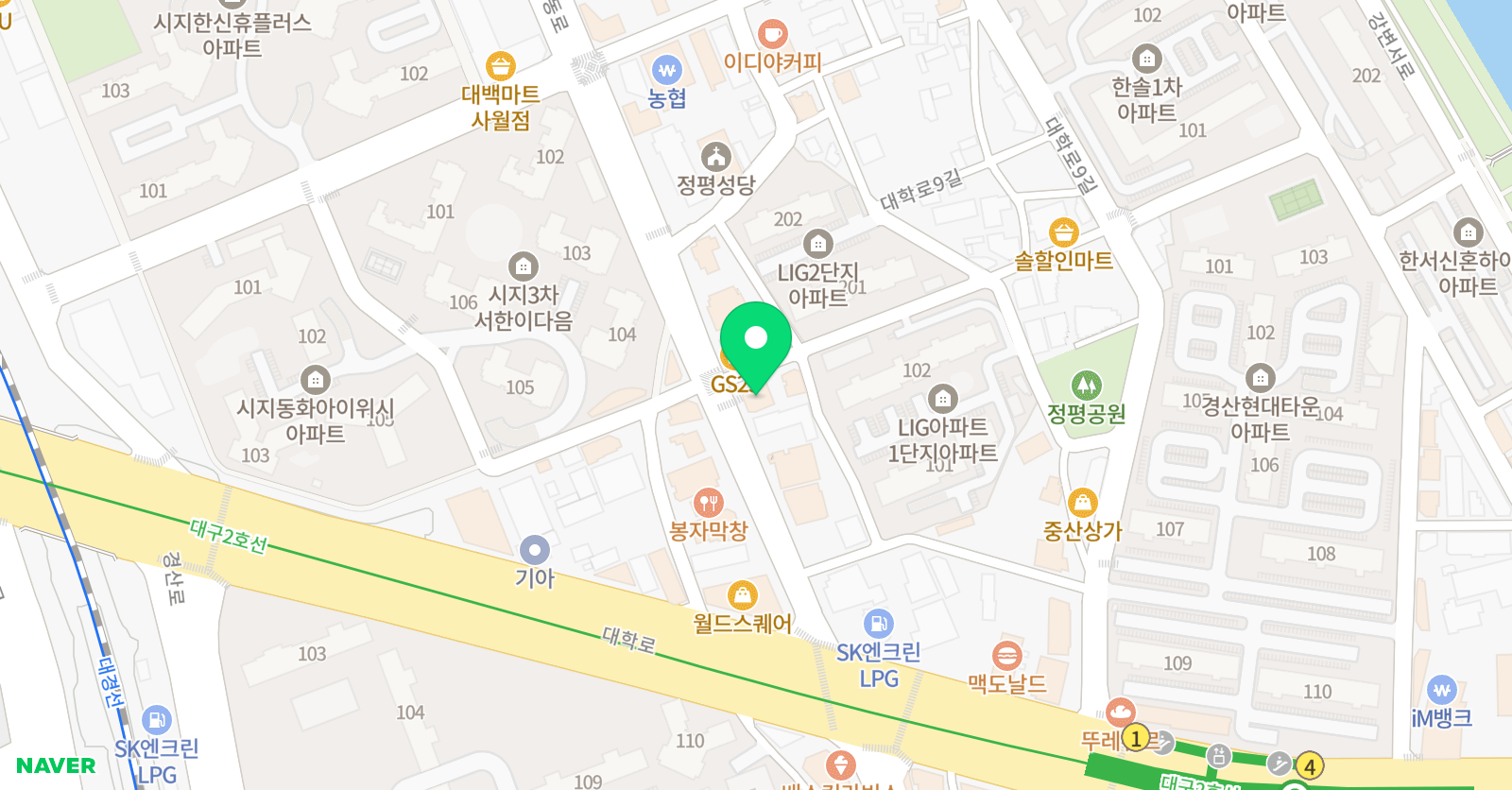 마리 발레학원 위치