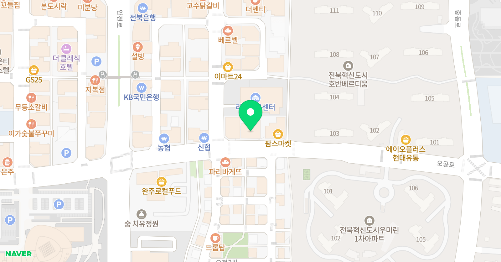 수수학전문 학원 위치