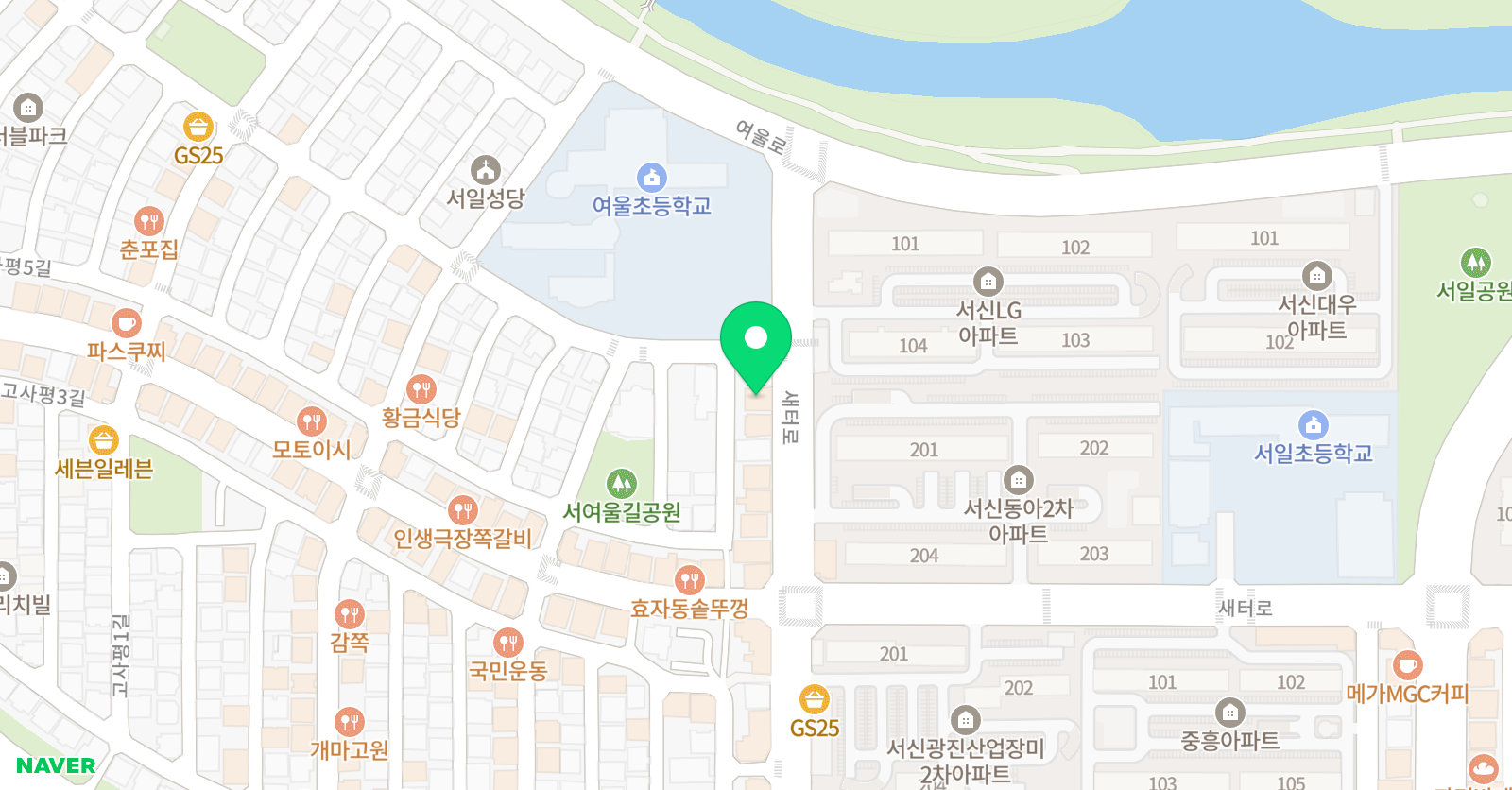 티마스터 태권도 서신관 위치