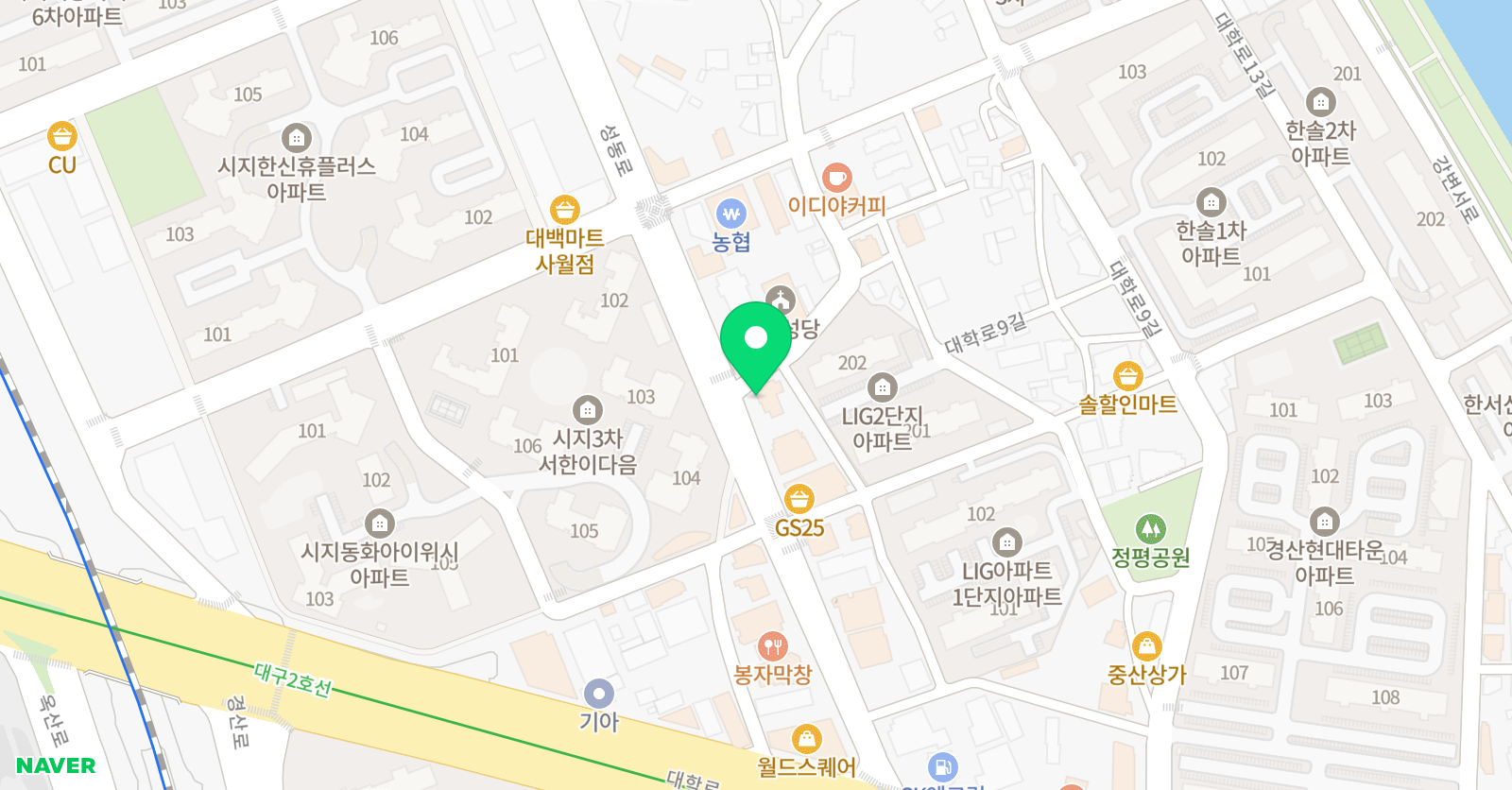 놀작누리 키즈센터미술학원 위치