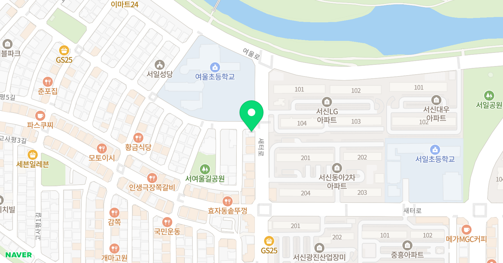 여울 음악학원 위치