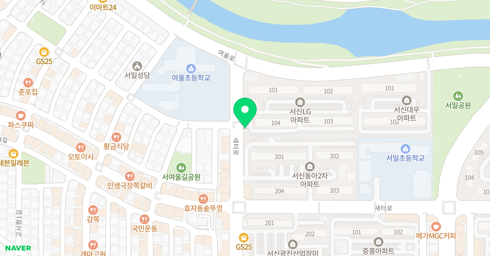 소리숲 음악학원 위치