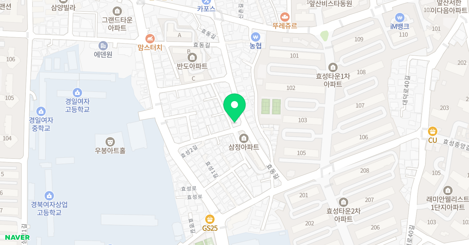 덕부명지입시 학원 위치