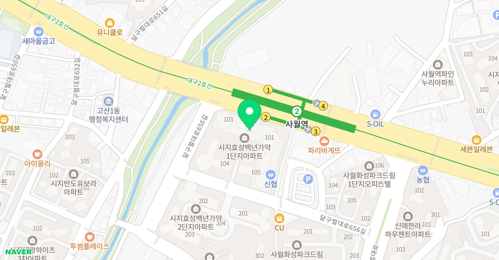 토킹스타 대구사월점 위치