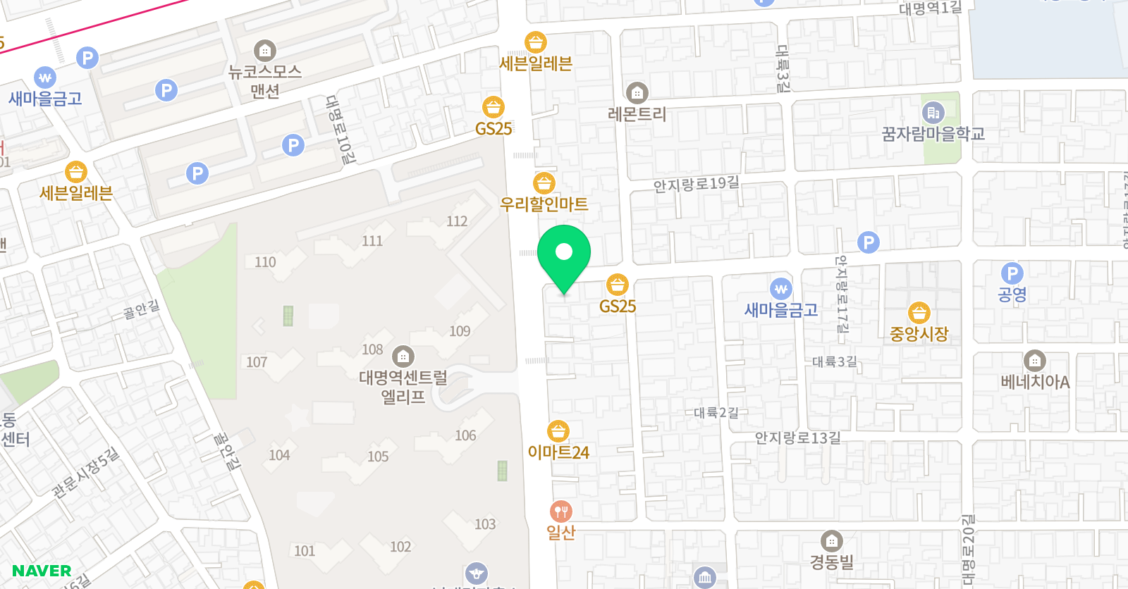 크레센도 음악학원 위치