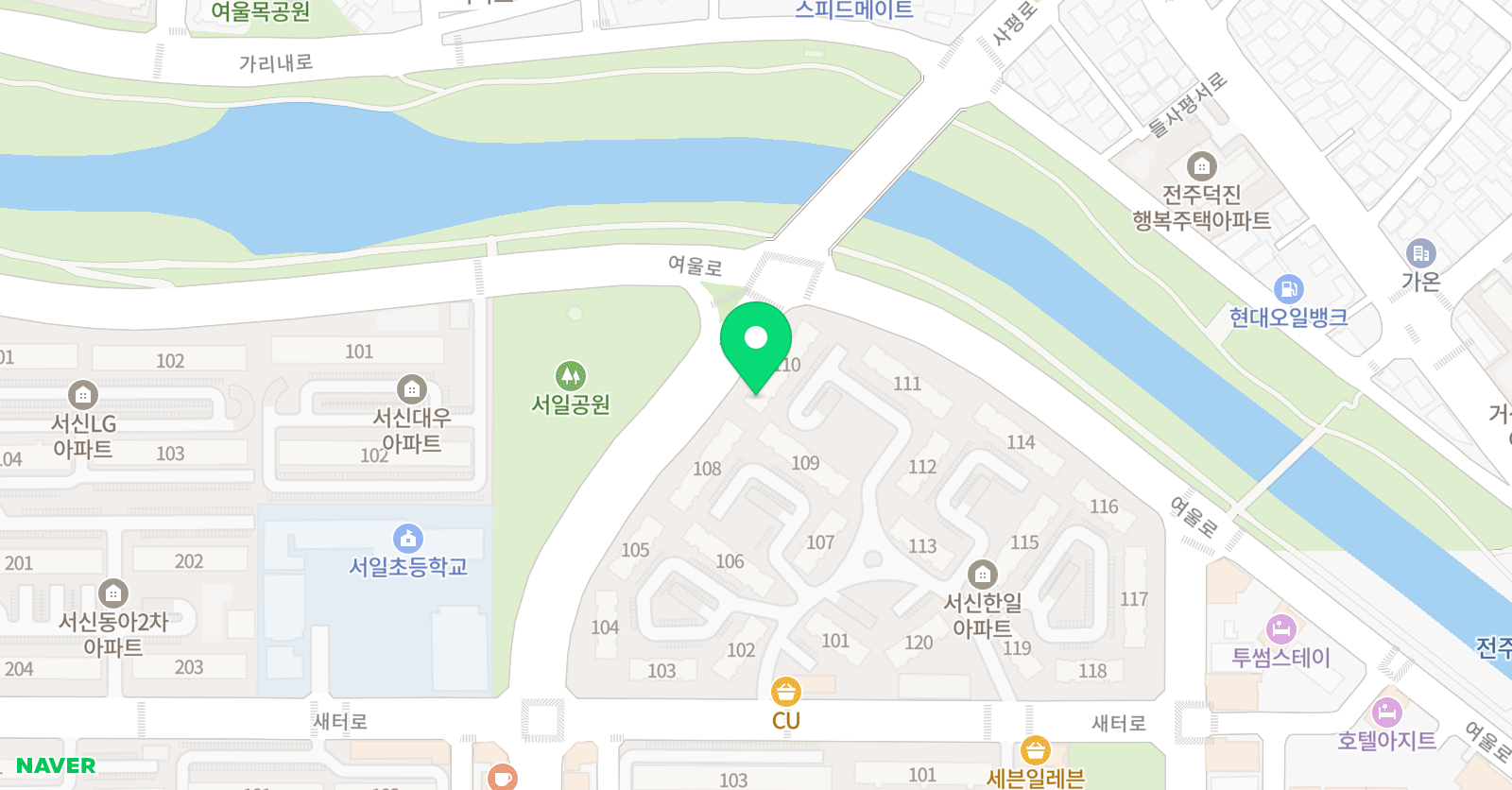 스마트 해법수학 전주 서신한일동아점 위치