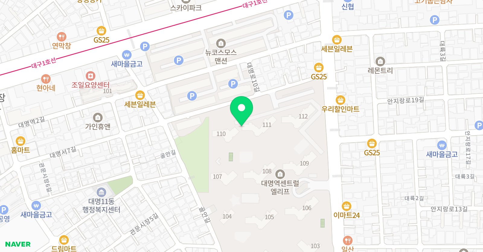 탑 영어수학학원 위치