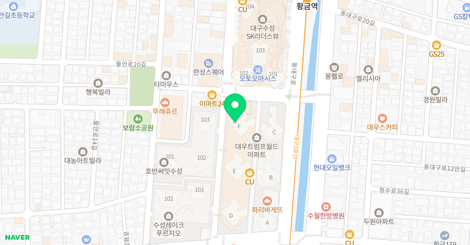 아트앤하트 미술학원 두산대우트럼프월드교육원 위치