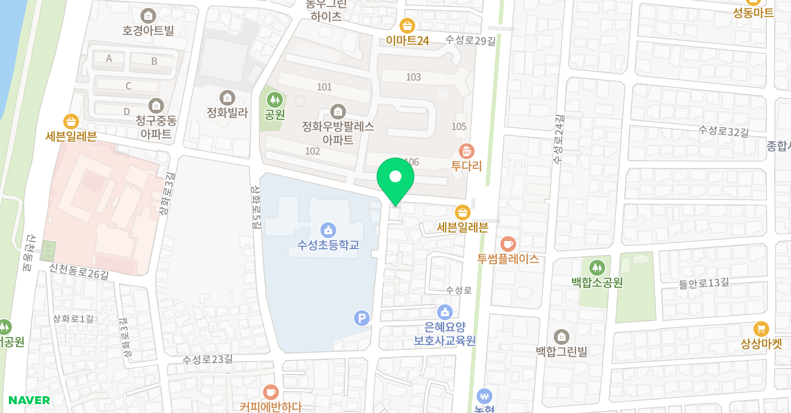 리드앤톡 영어학원 상동센터 위치