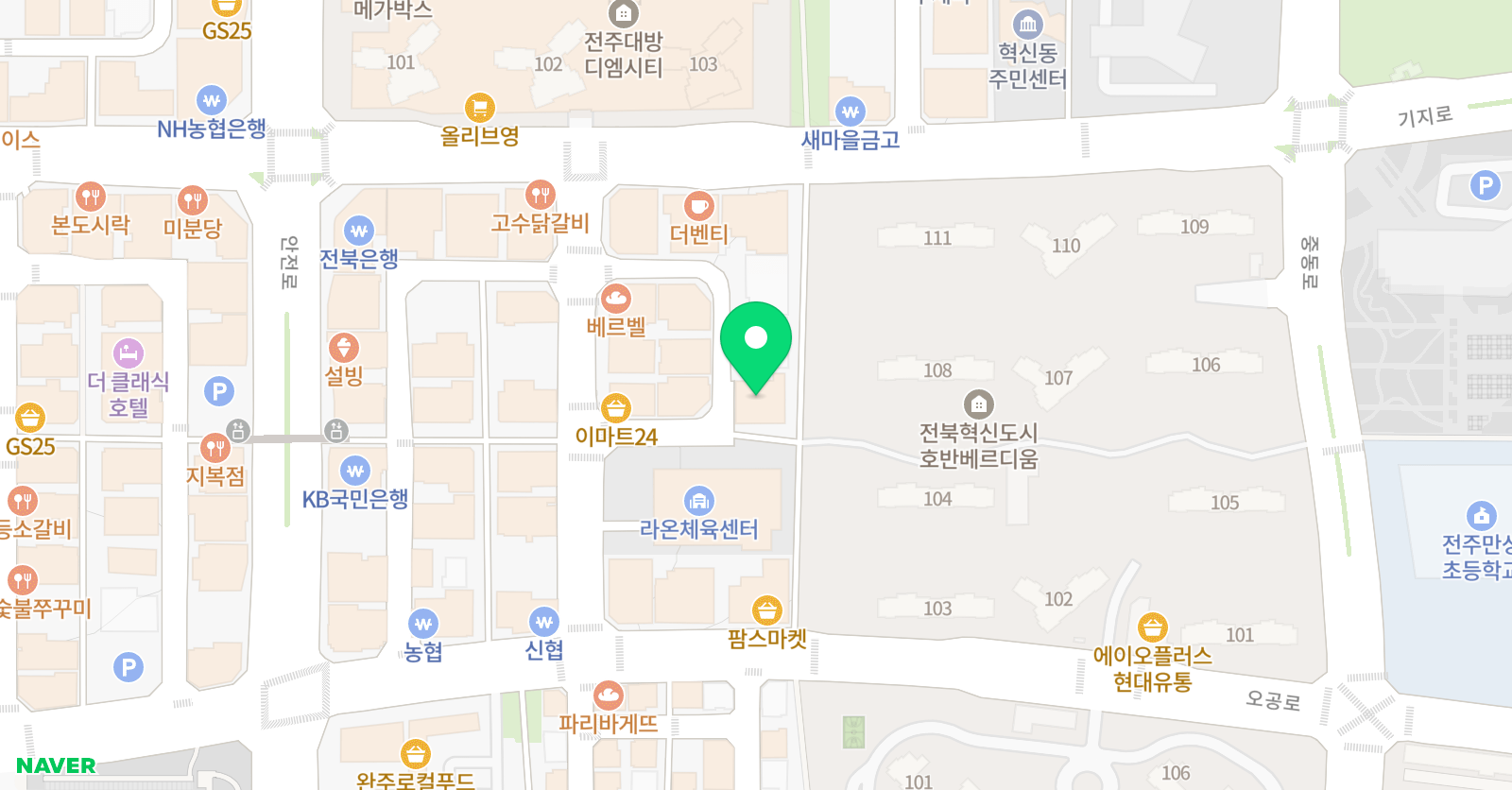 눈높이러닝센터 혁신학원 위치