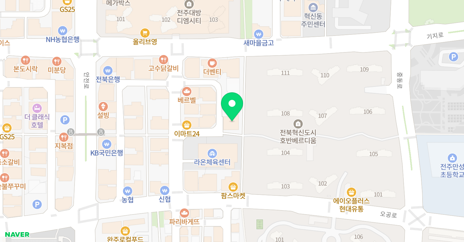 제이 음악학원 위치