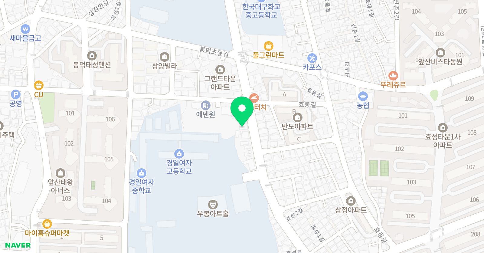장영훈 영어학원 위치