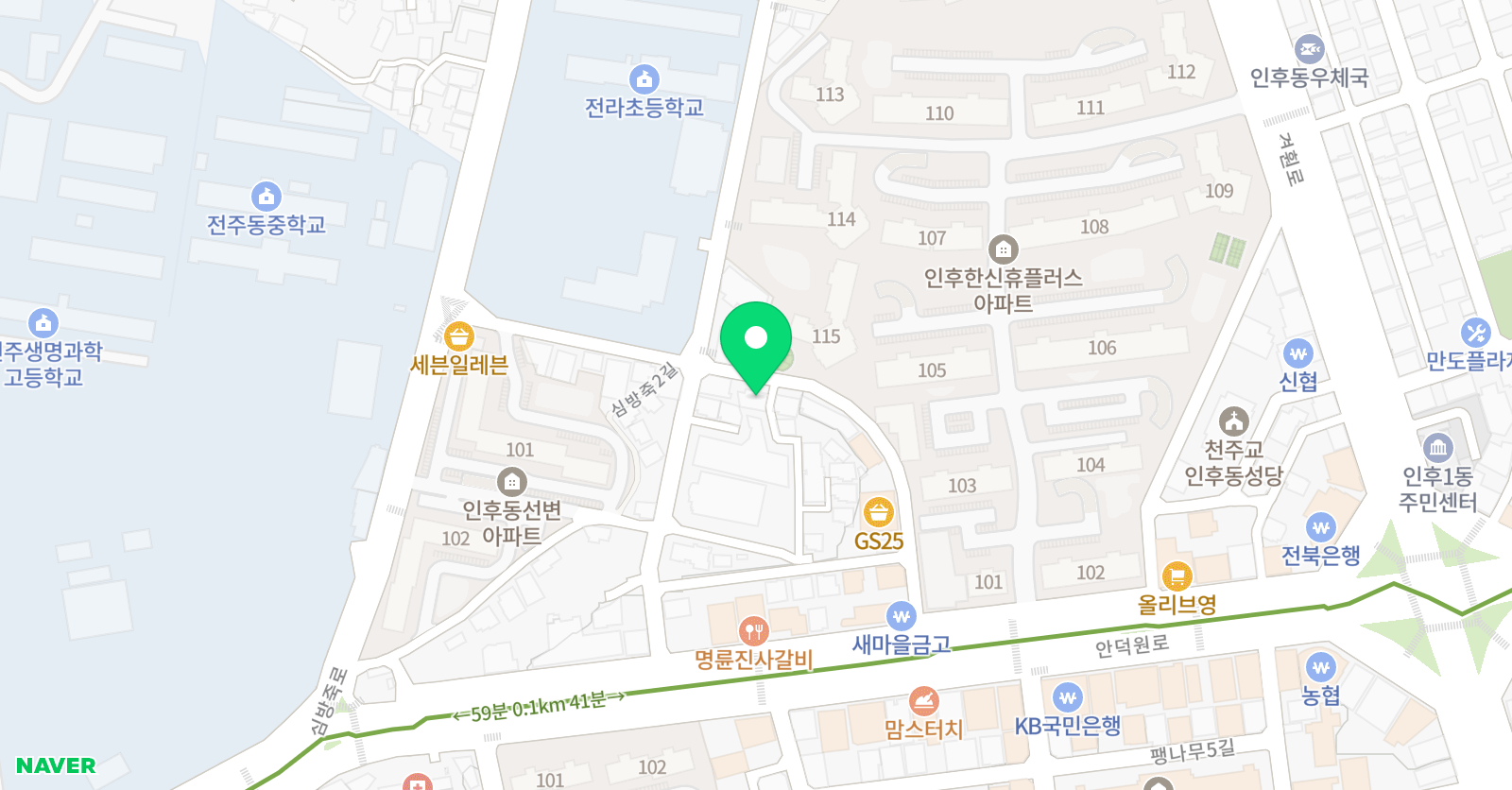 3030 영어 인후러닝센터 위치