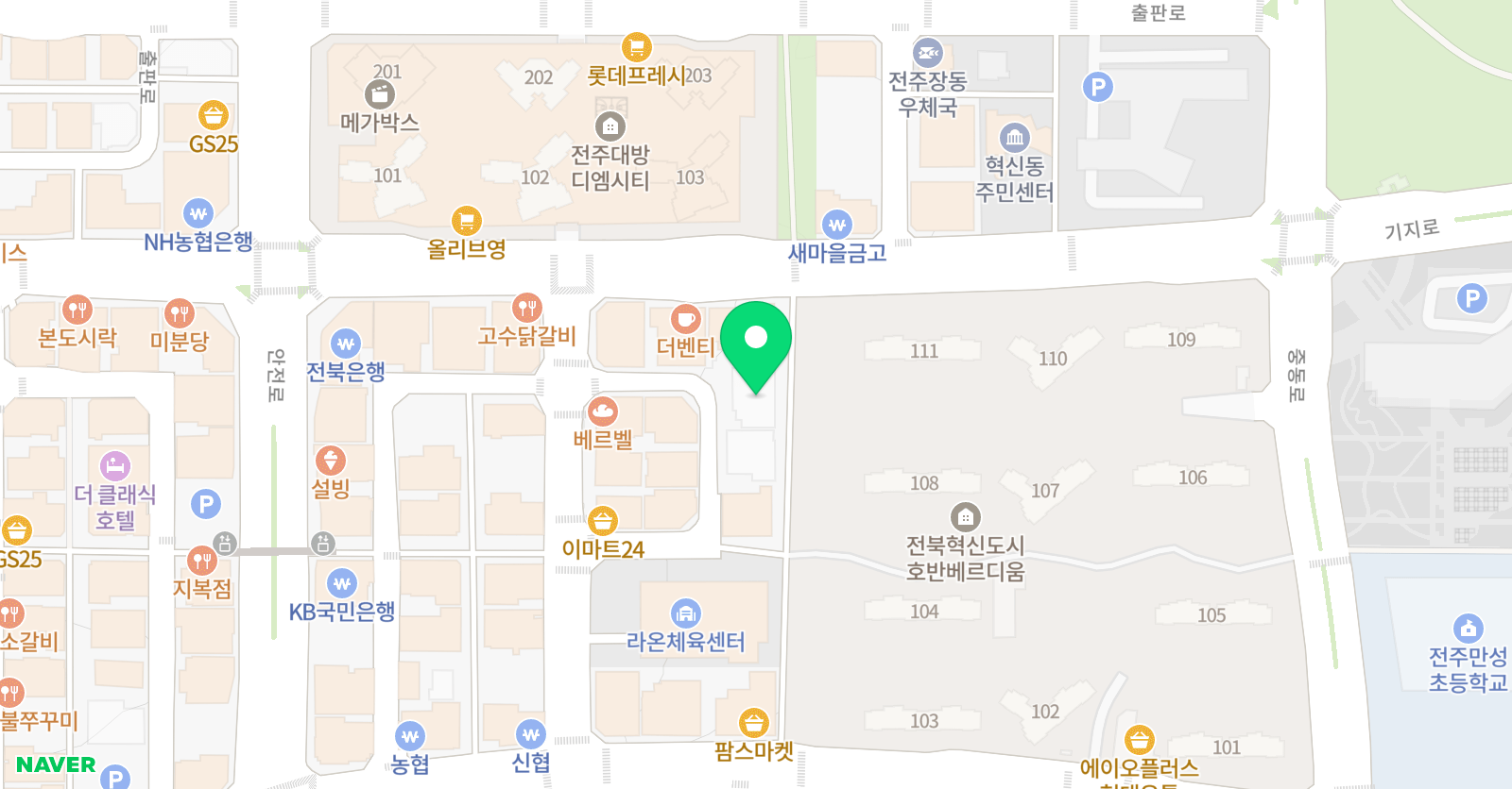 길 수학전문학원 위치
