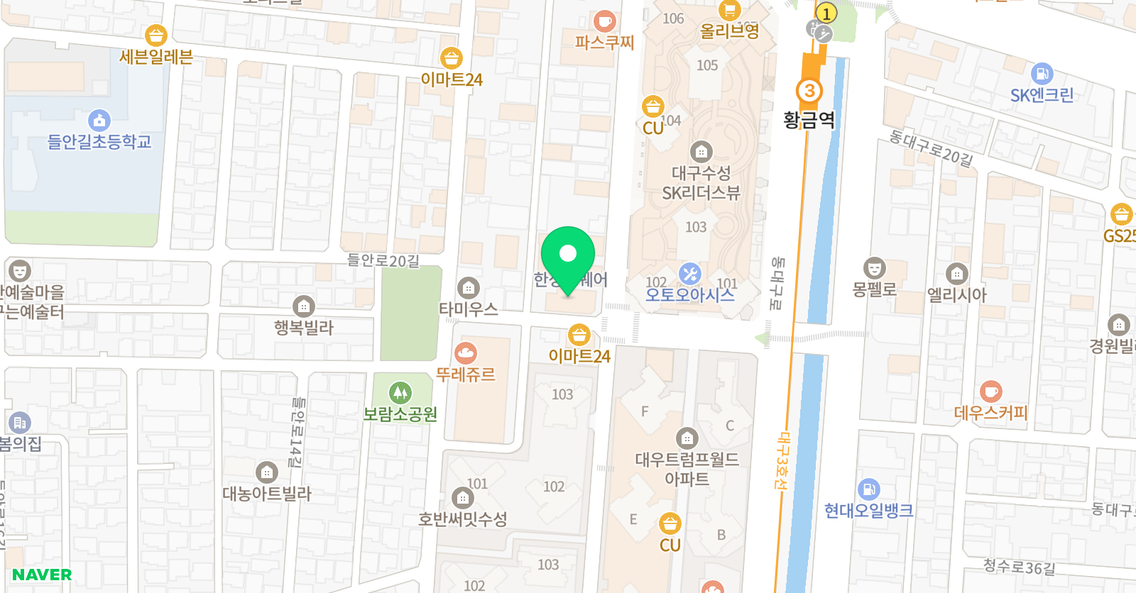 유앤아트 미술학원 위치