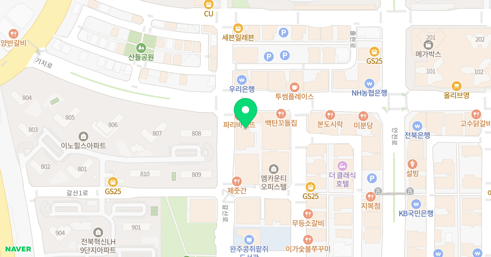 프라임스포츠클럽 혁신점 위치