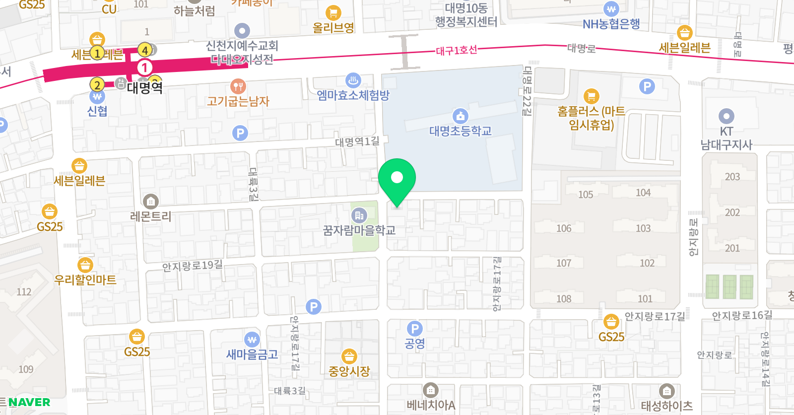 클랑음악학원 위치