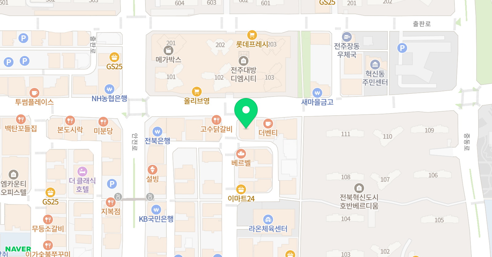푸가 음악교육학원 위치