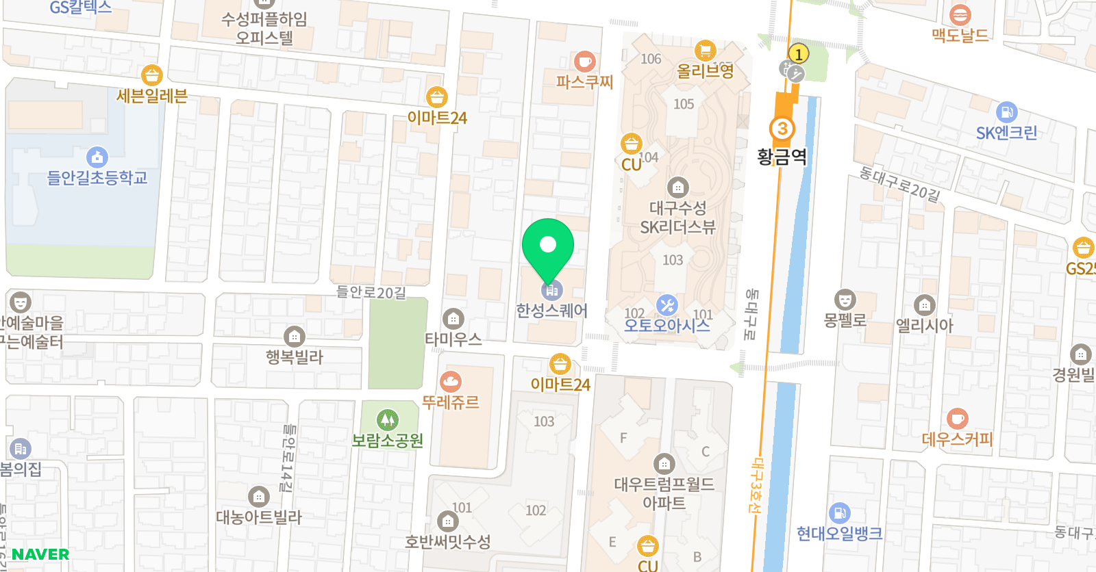 리딩리더아카데미 어학원 대구두산점 위치