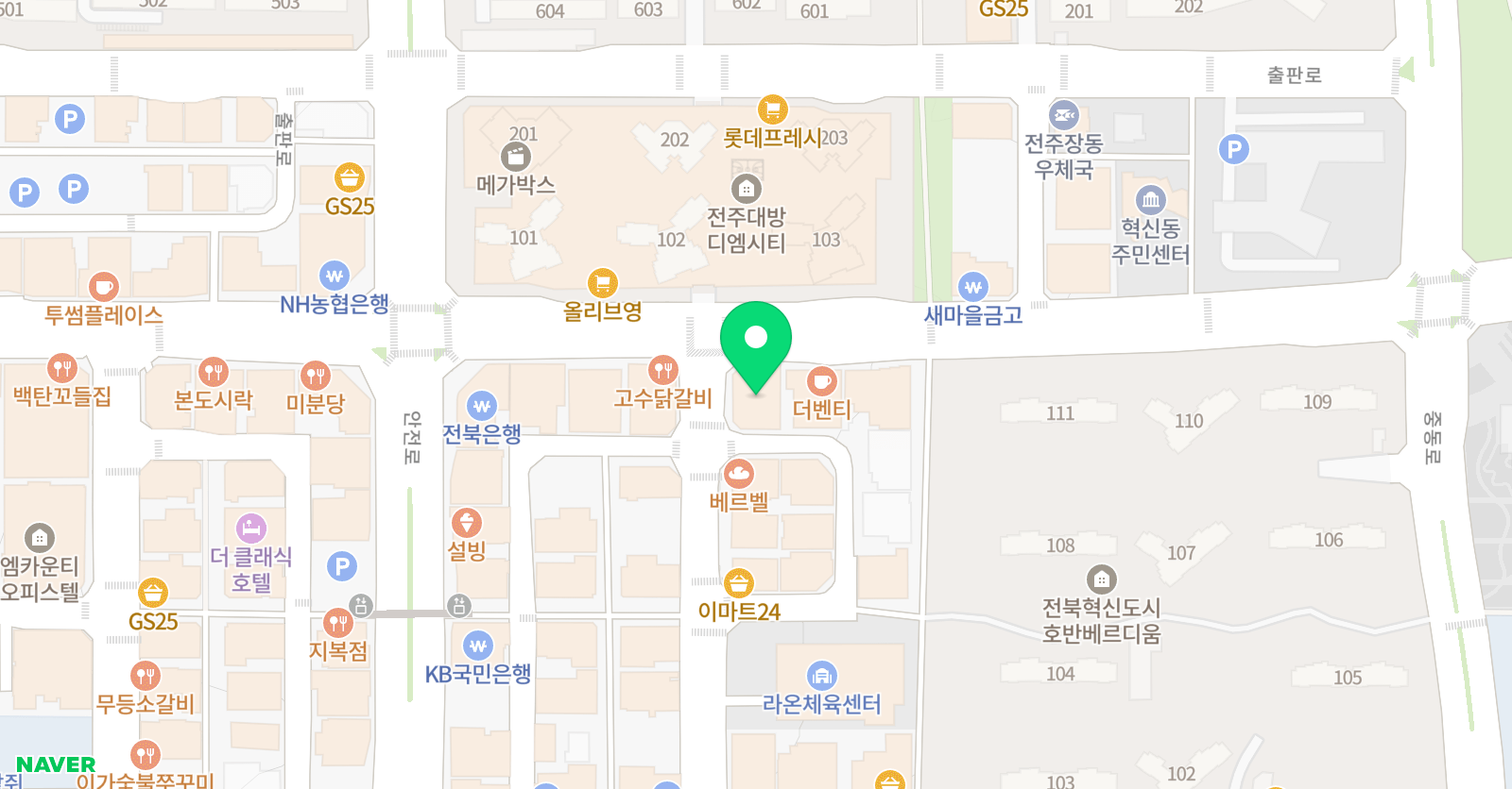 너를위한EM 영어수학학원 전주혁신점 위치