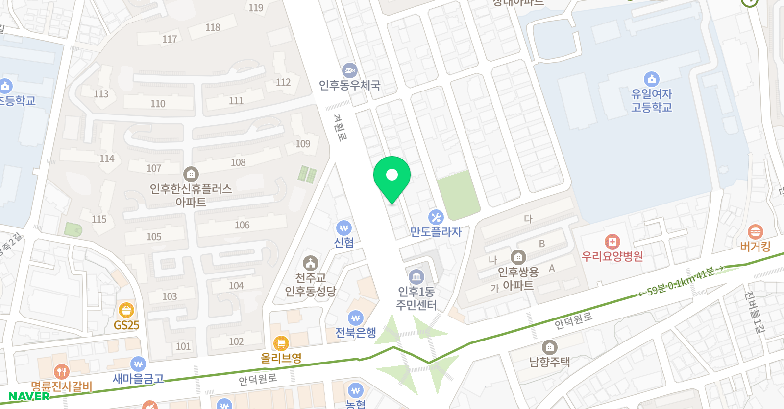 와이앤와이 수학학원 위치