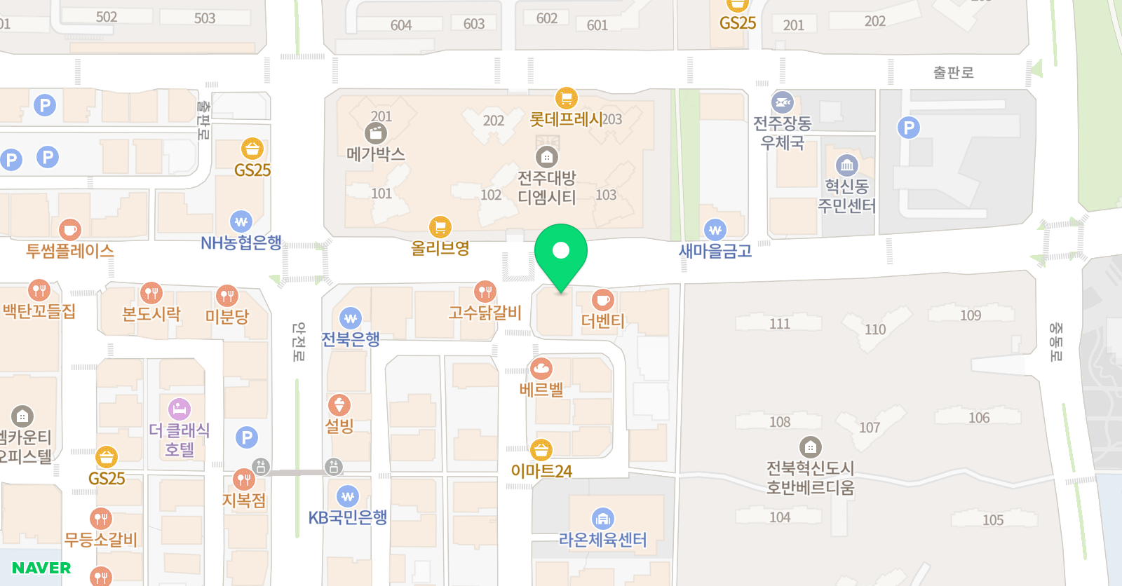 이룸 수학전문학원 위치