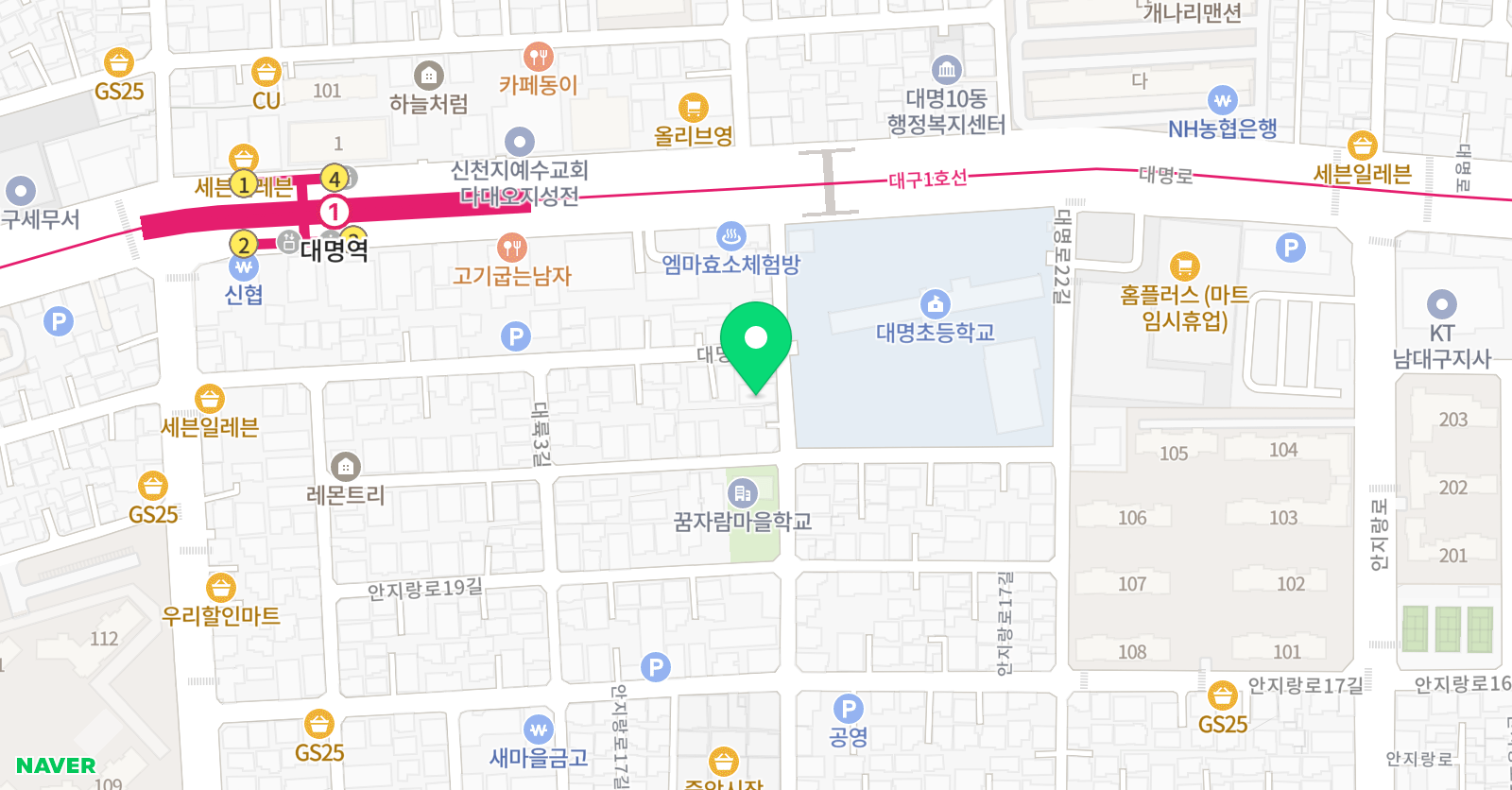 생각키움 홈스쿨 위치